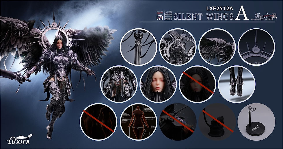 Thumbnail: Lucifer LXF2512A Silent Wings (Dark Angel) 1/6 Figure 6
