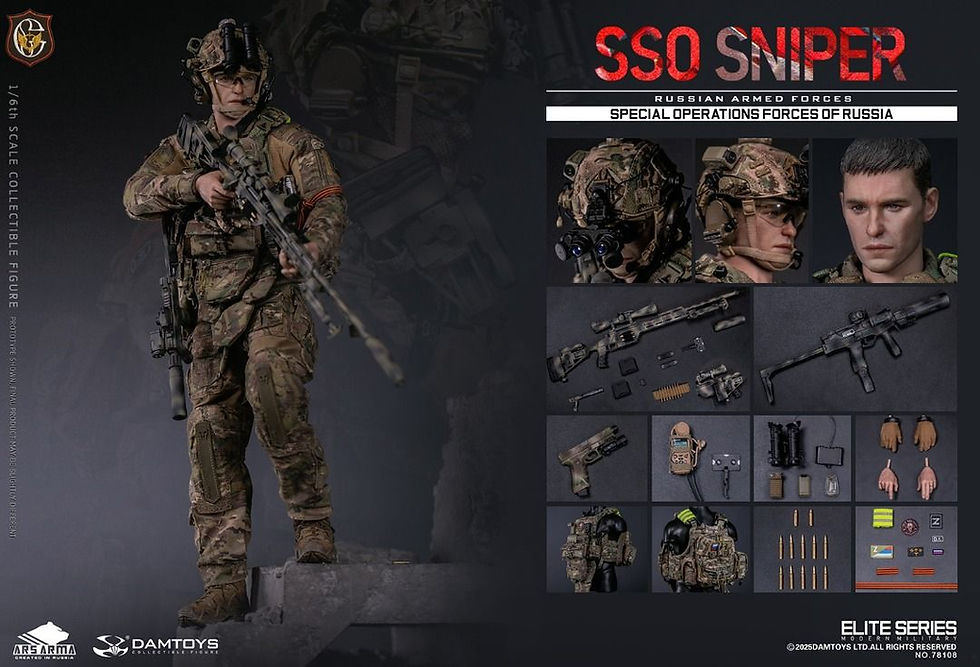 Thumbnail: DAMTOYS 78108 Special Operations Forces of Russia SSO Sniper 1/6 Figure 9