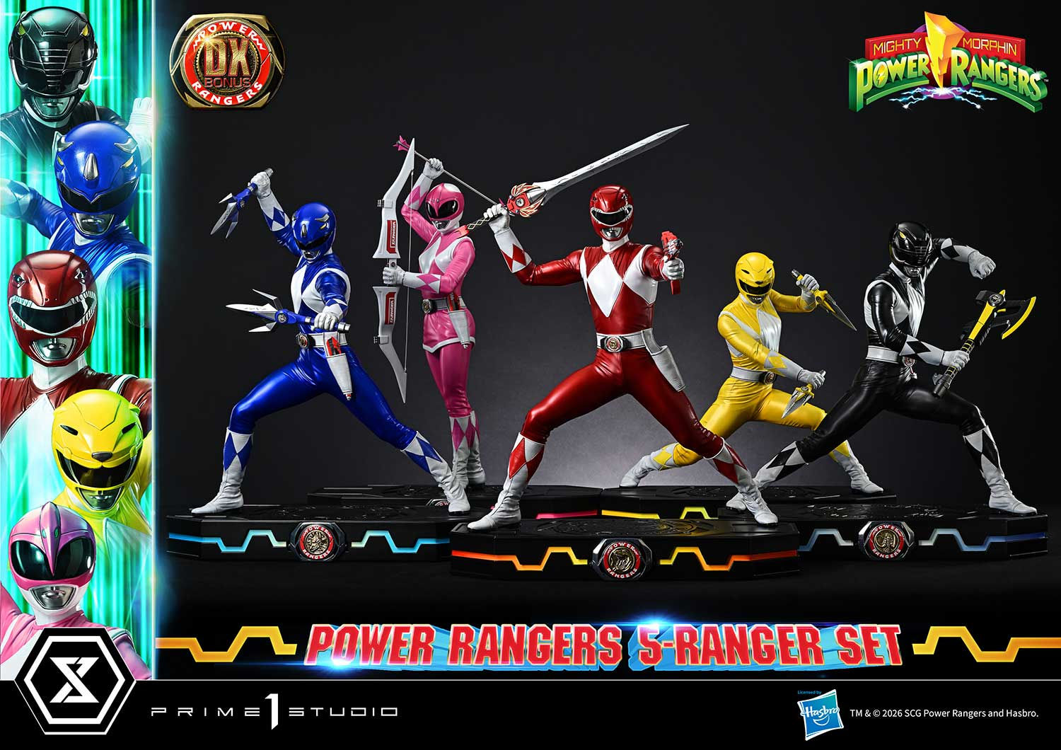 Prime 1 Studio Power Rangers (5-Ranger Set) Deluxe Bonus Version