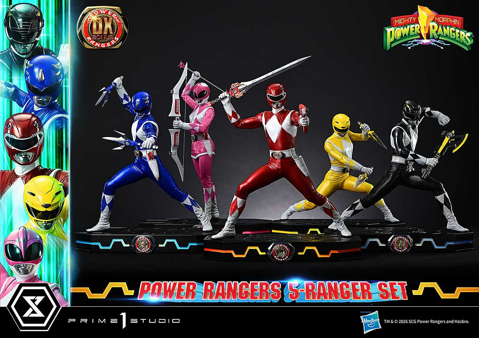 Prime 1 Studio Power Rangers (5-Ranger Set) Deluxe Bonus Version