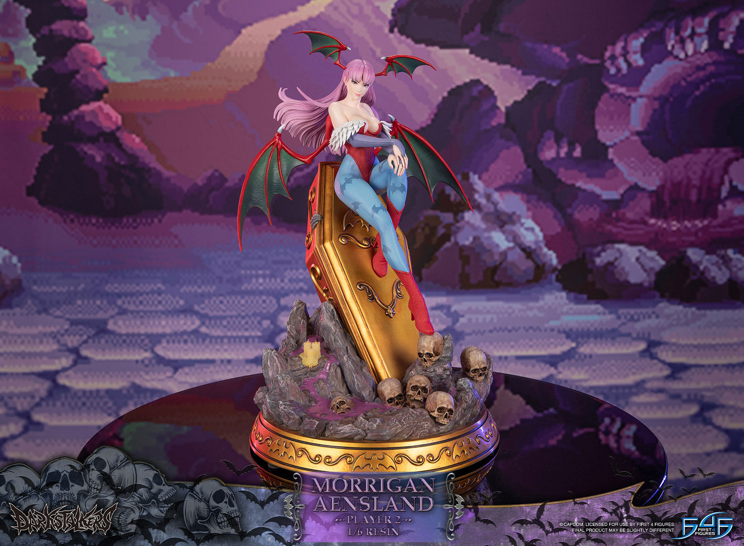 First 4 Figures F4F DKM2RST Darkstalkers – Morrigan Aensland Player 2 1/6 Statue 1