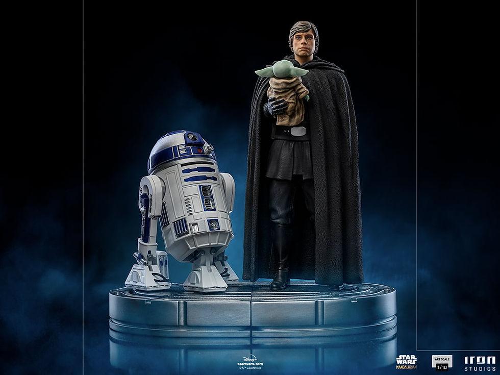 Thumbnail: Iron Studios Luke Skywalker and Grogu – The Mandalorian Art Scale 1/10 Statue