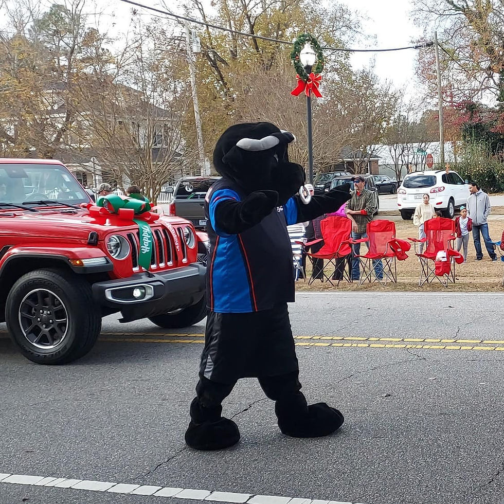 Checkers at the 2021 Angier Christmas Parade