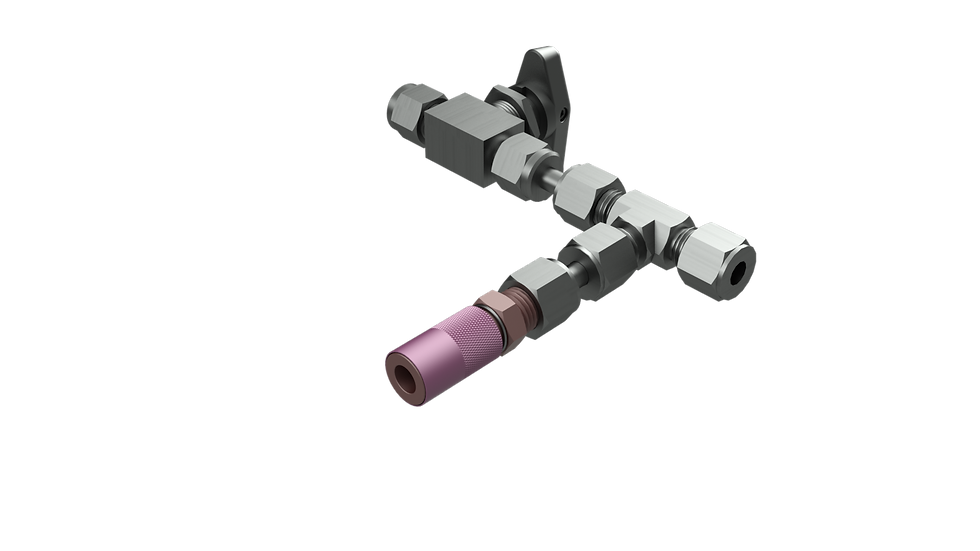 Thumbnail: 212 Soil Vapor Sampling Tee with Micro-QT™ Valve