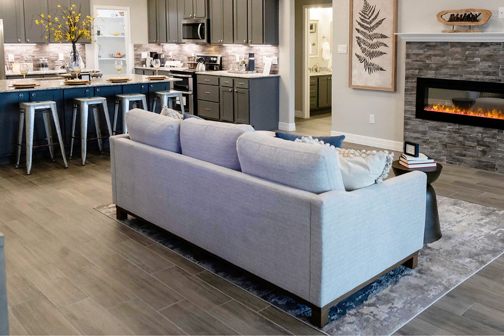 Close-up view of a designer’s hands sketching a floor plan on paper