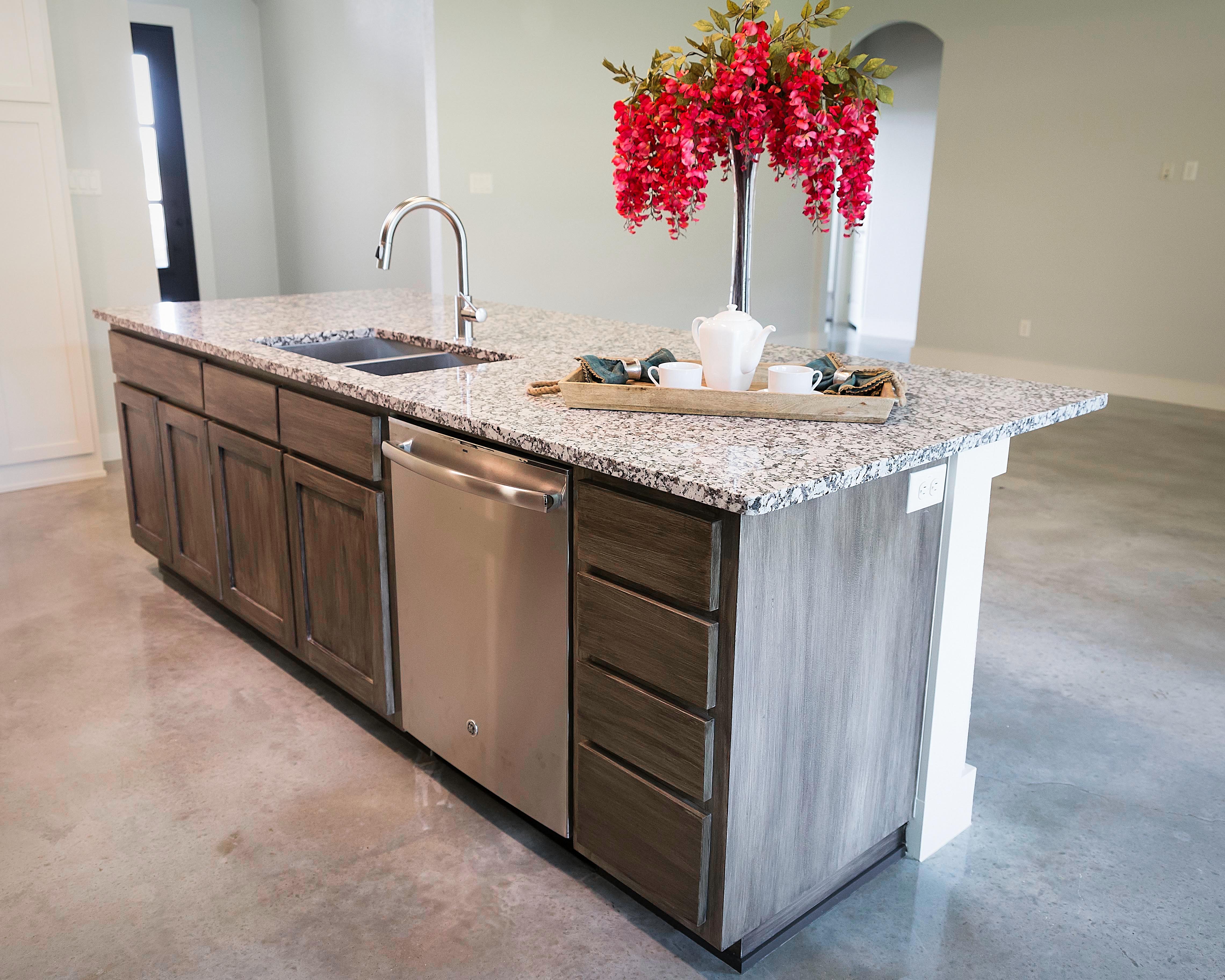 Custom Antiqued Cabinets