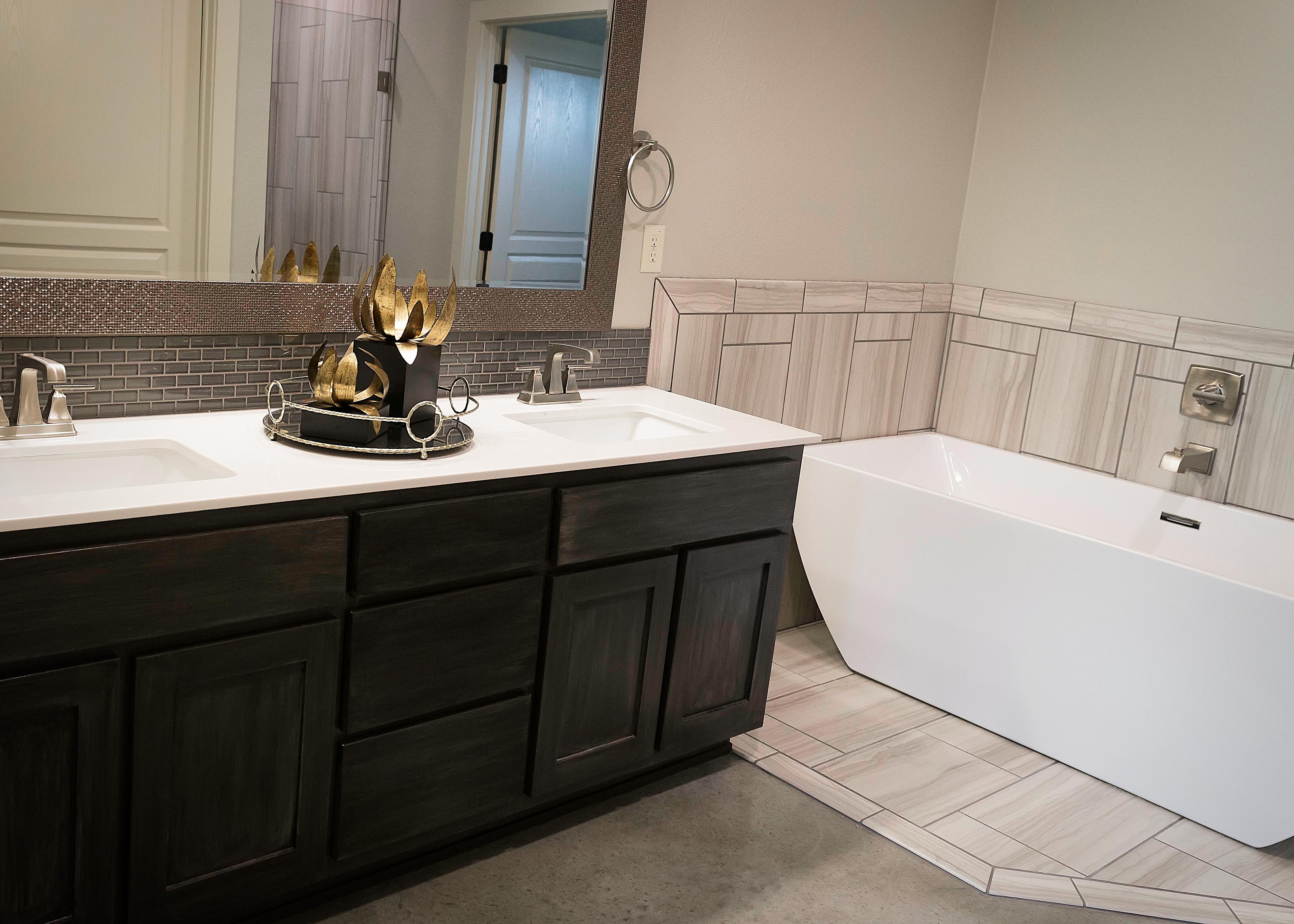 Custom Antiqued Cabinets