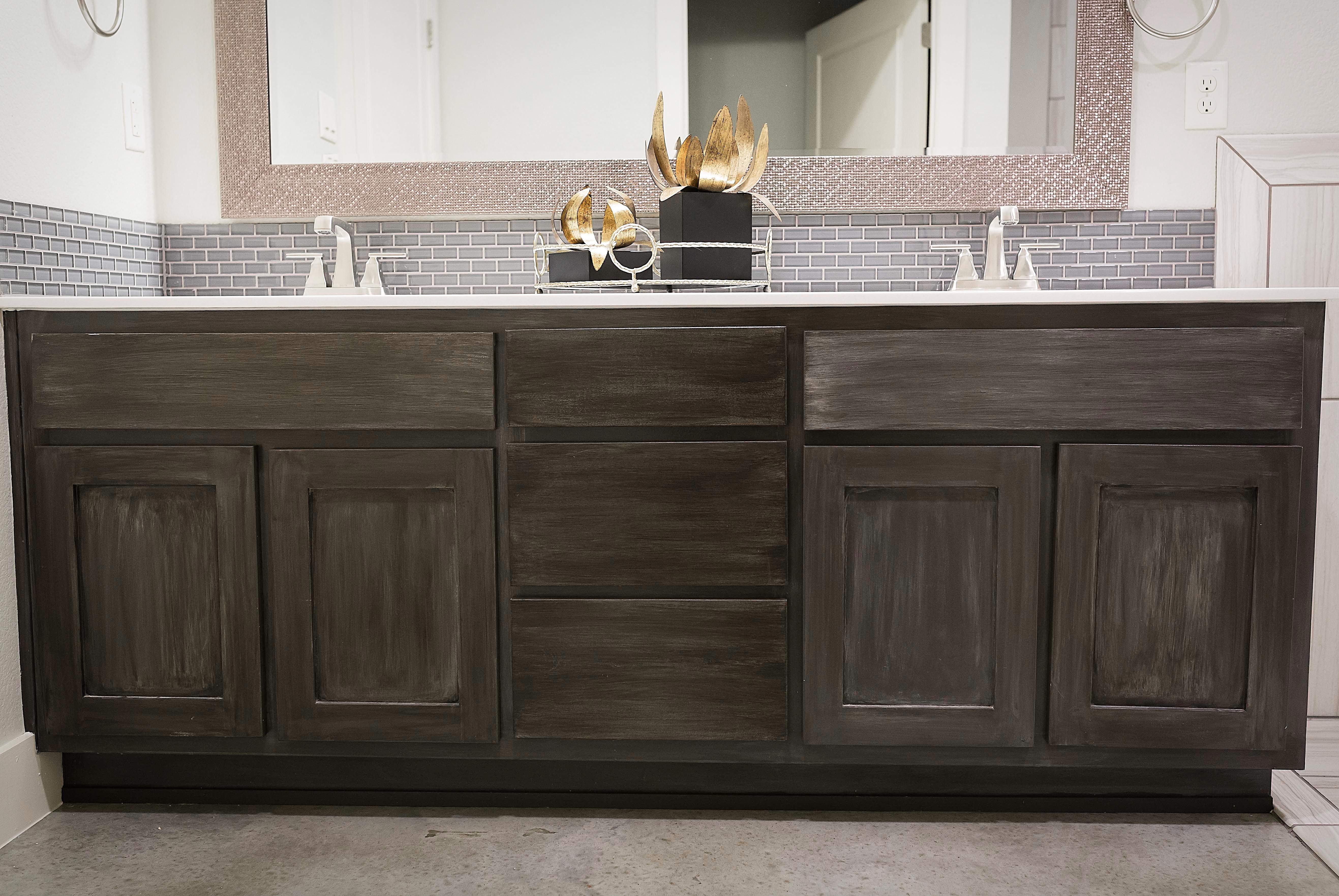 Custom Antiqued Cabinets