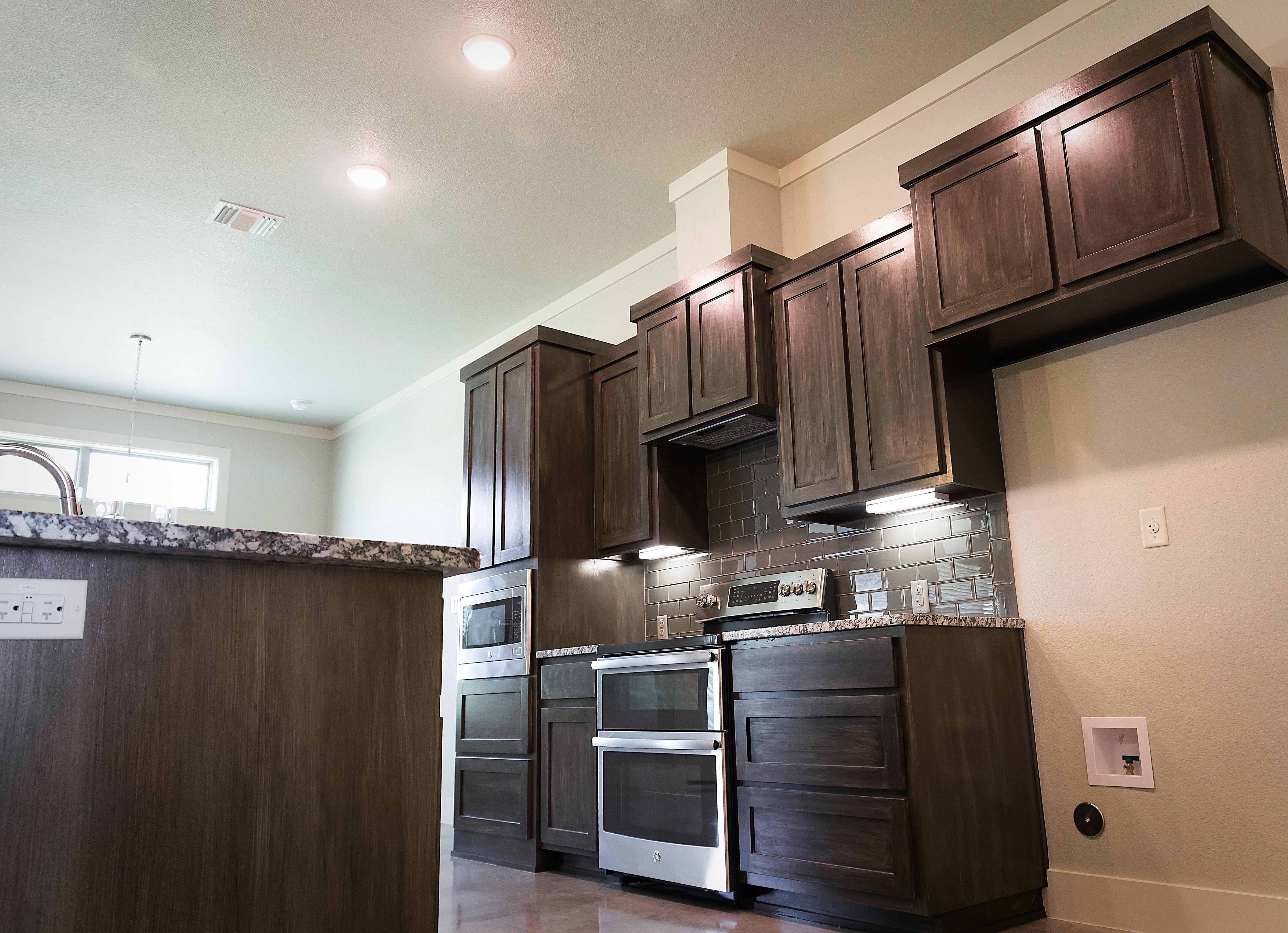 Antiqued Cabinets