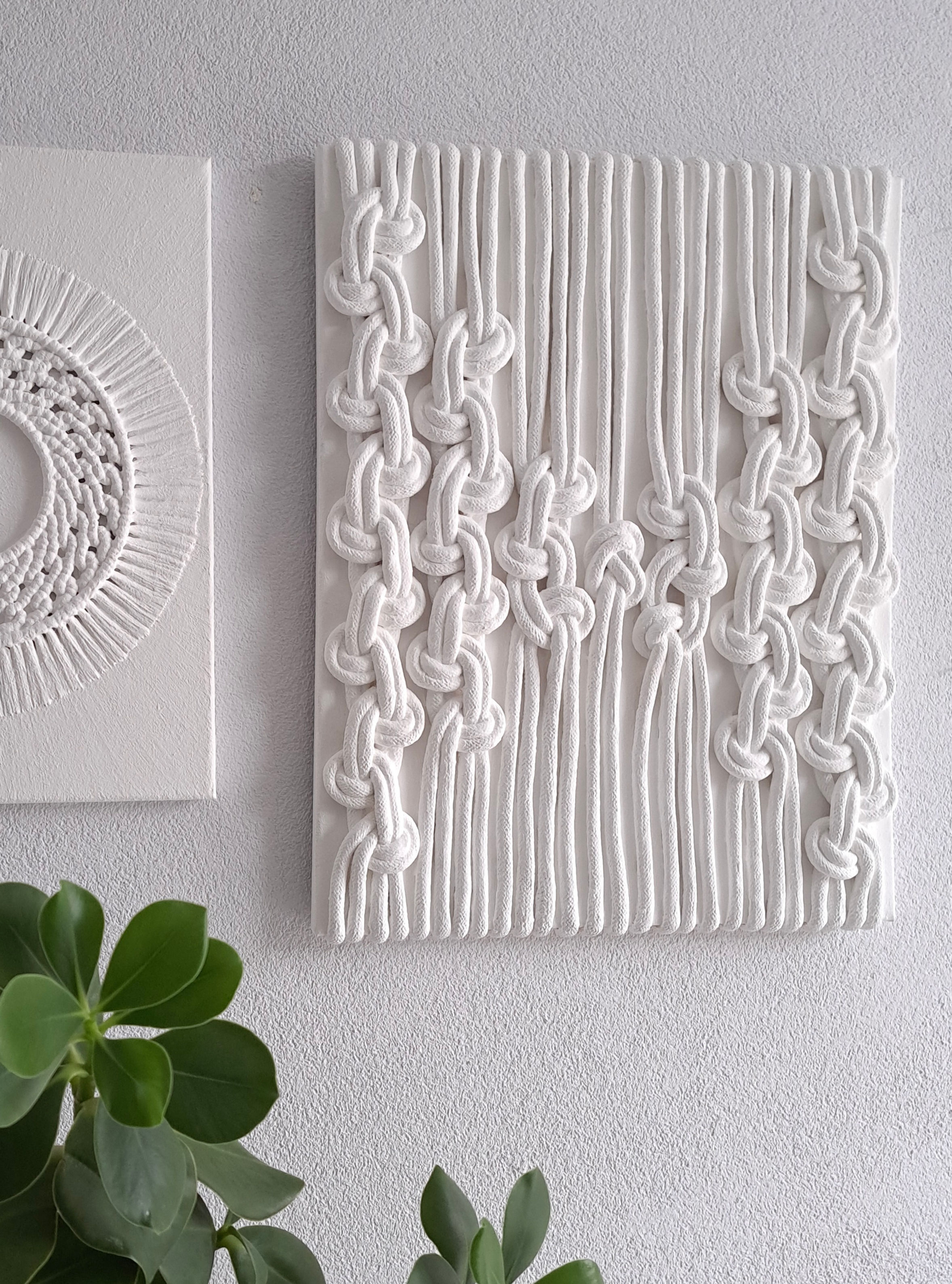 FiberART schilderij ‘KNOTS’ handgemaakt