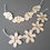 Thumbnail: Naamslinger van hout gepersonaliseerd, bloemen, wolken