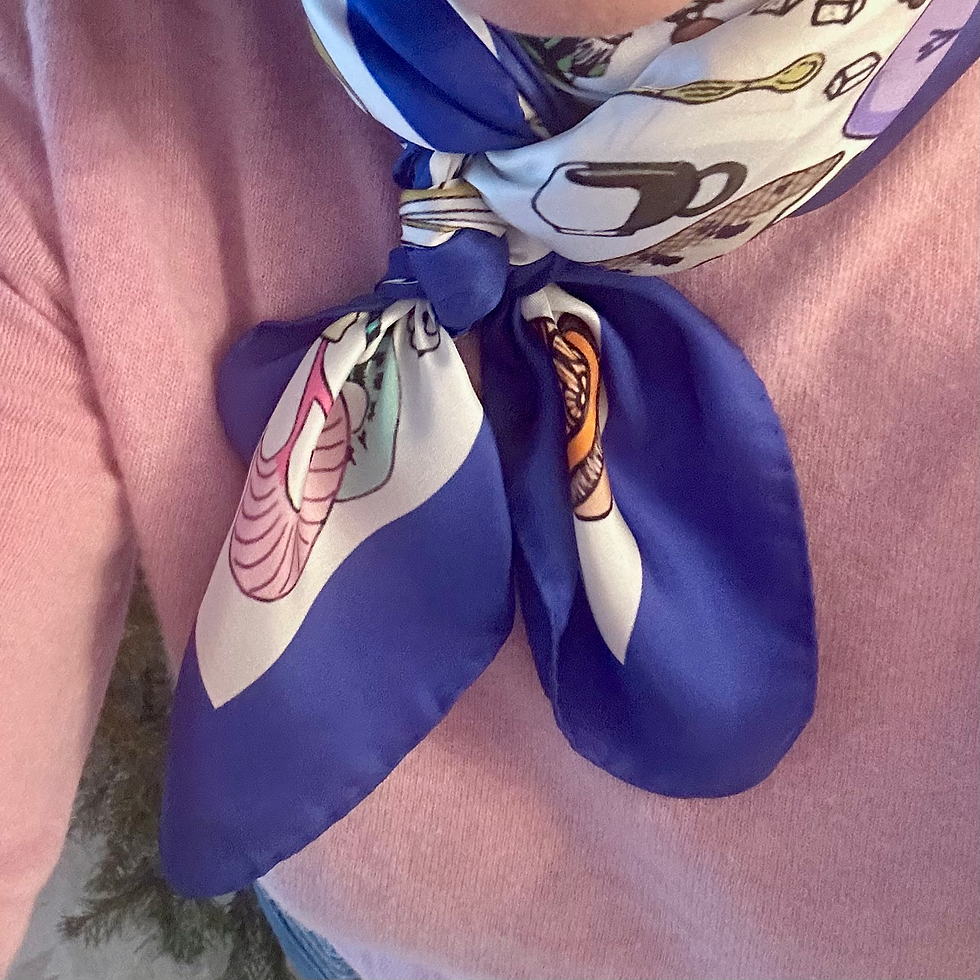 Miniature : Foulard SAHARA bleu majorelle