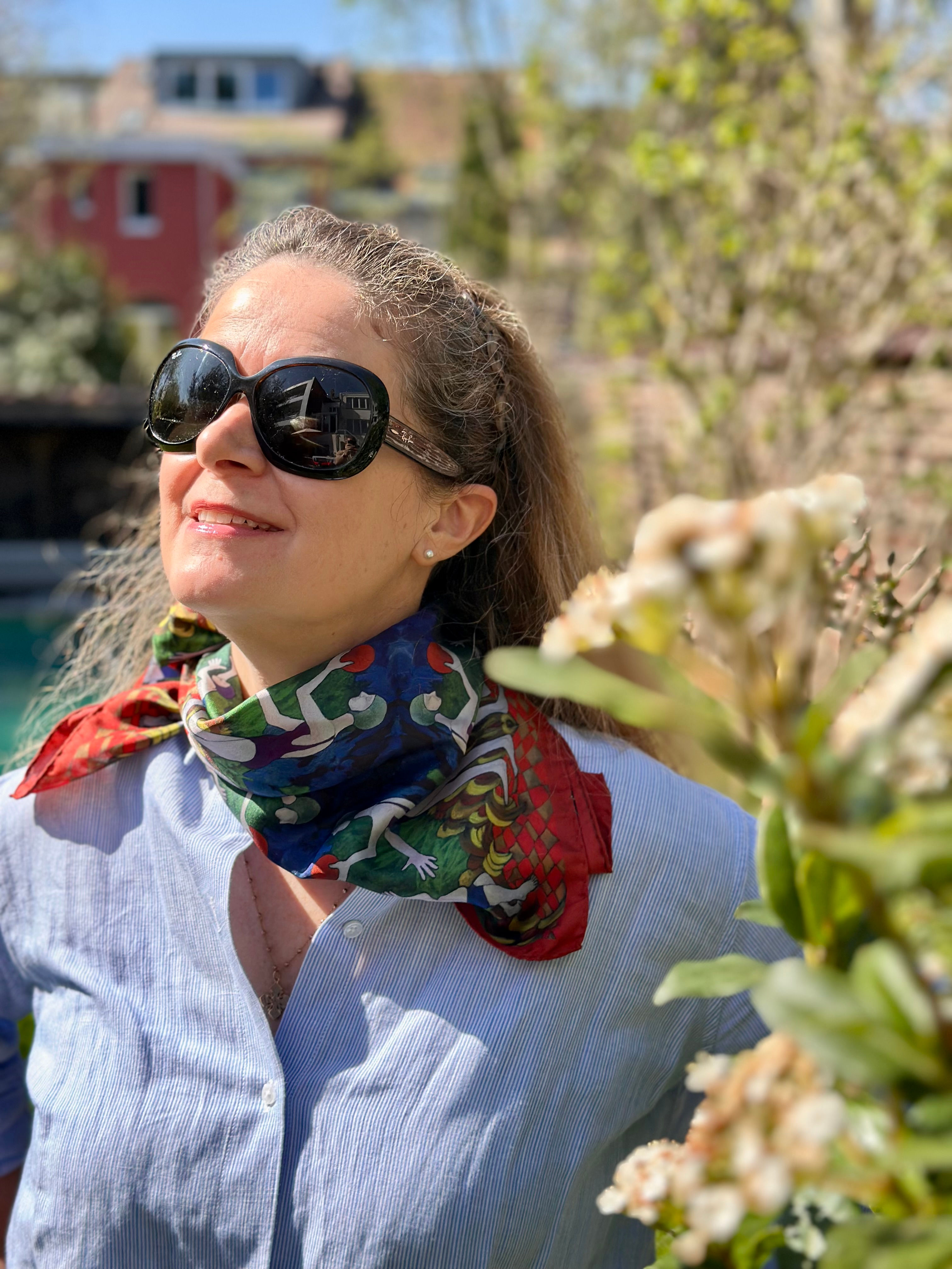 Foulard "Ballon rouge" 67cm