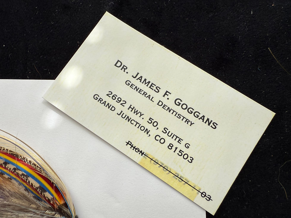 Thumbnail: Dr. James Goggans framed  Salmon Fly