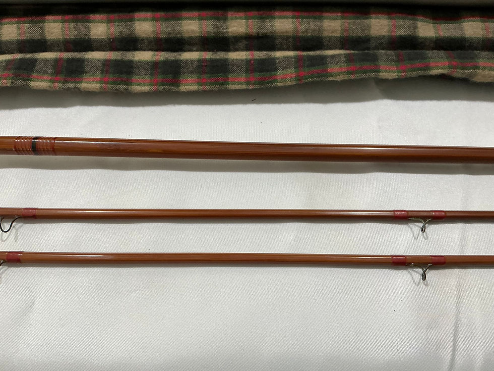Thumbnail: BEAUTIFUL Vintage Bamboo Fly Fishing Rod Refinished by J.F.Lindsay  Whippany, NJ