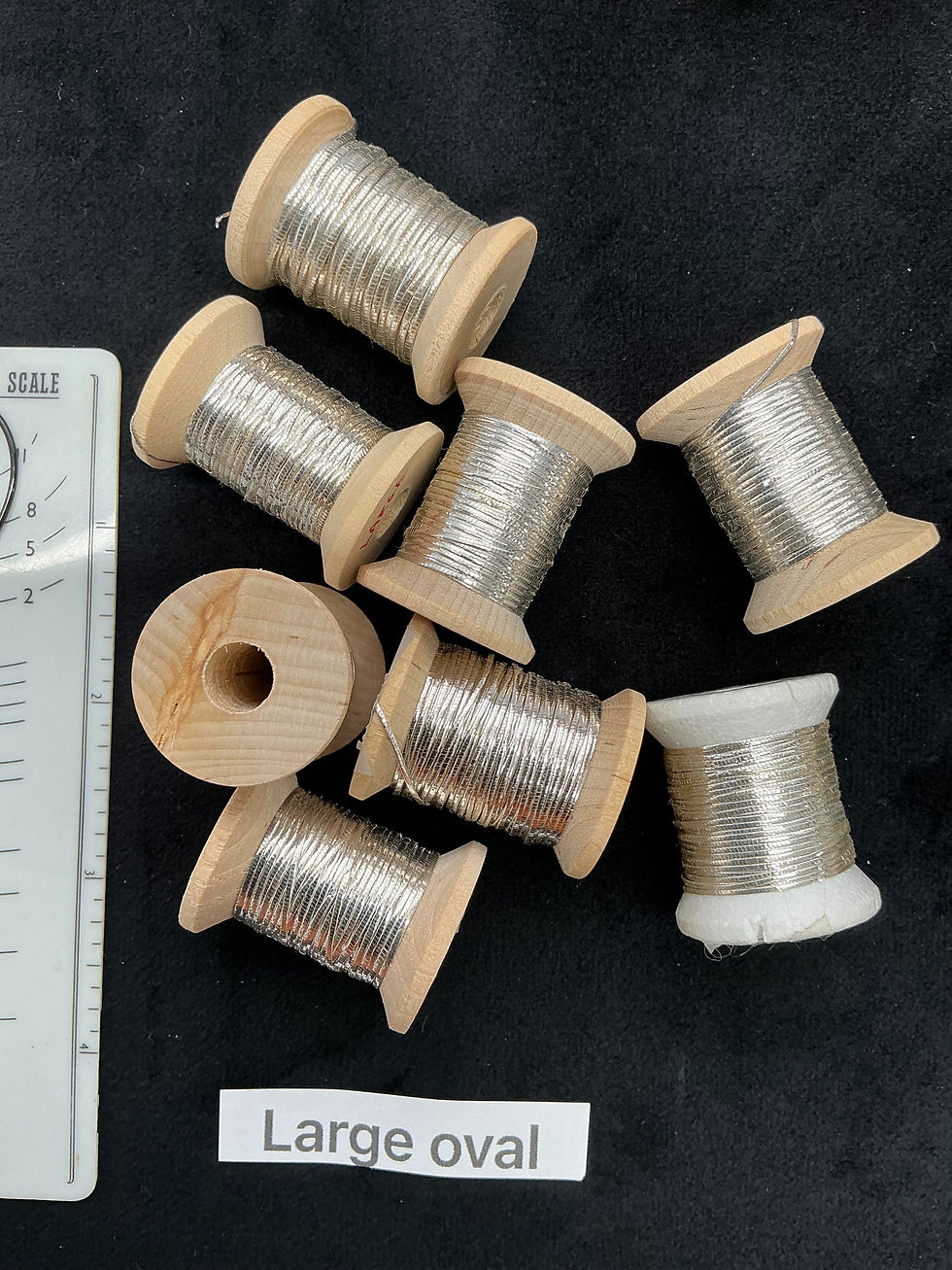 Thumbnail: Antique French 1920's Oval Tinsels