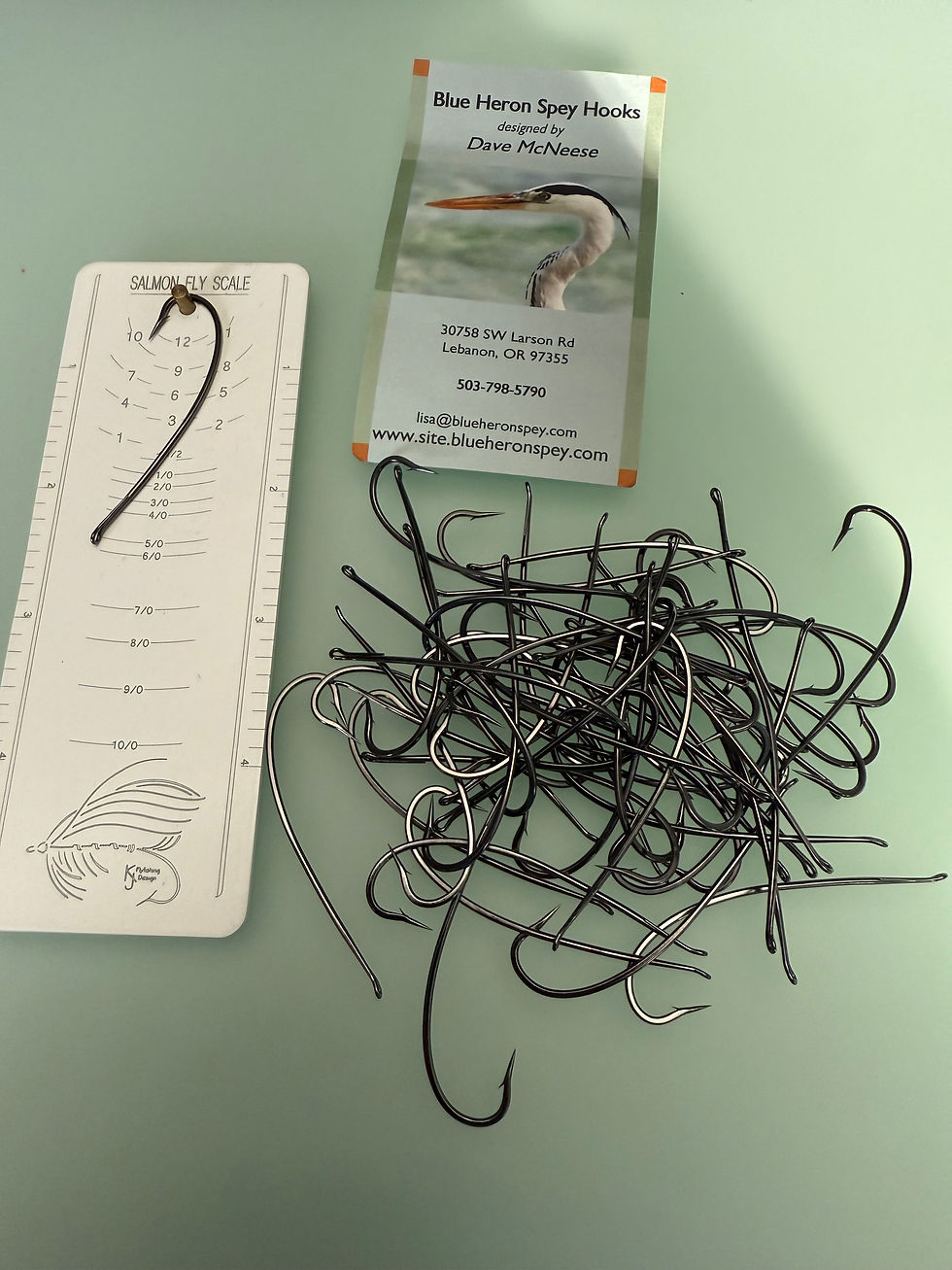 Thumbnail: Blue Heron Dave McNeese Spey Hooks out of production