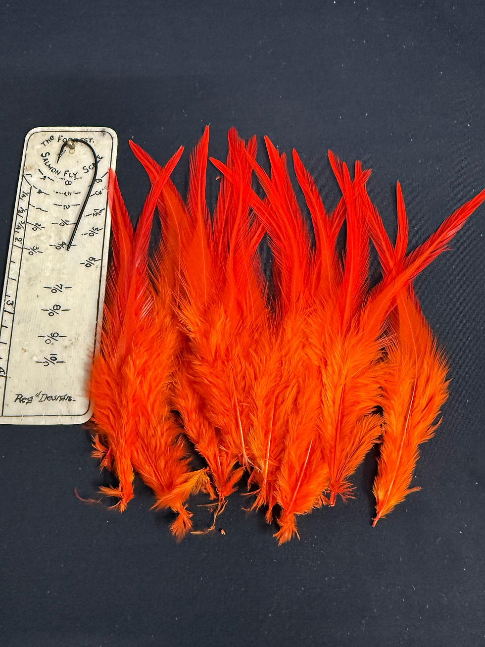Thumbnail: Premium Vintage Domestic Custom Dyed Hand Picked Rooster Hackles
