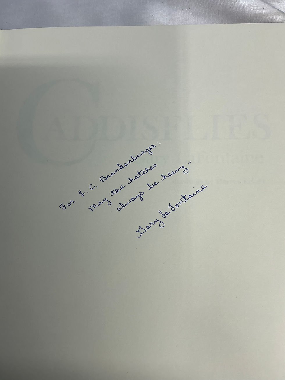 Thumbnail: Caddis Flies by Gary LaFontaine from Lucas Collection signed by author