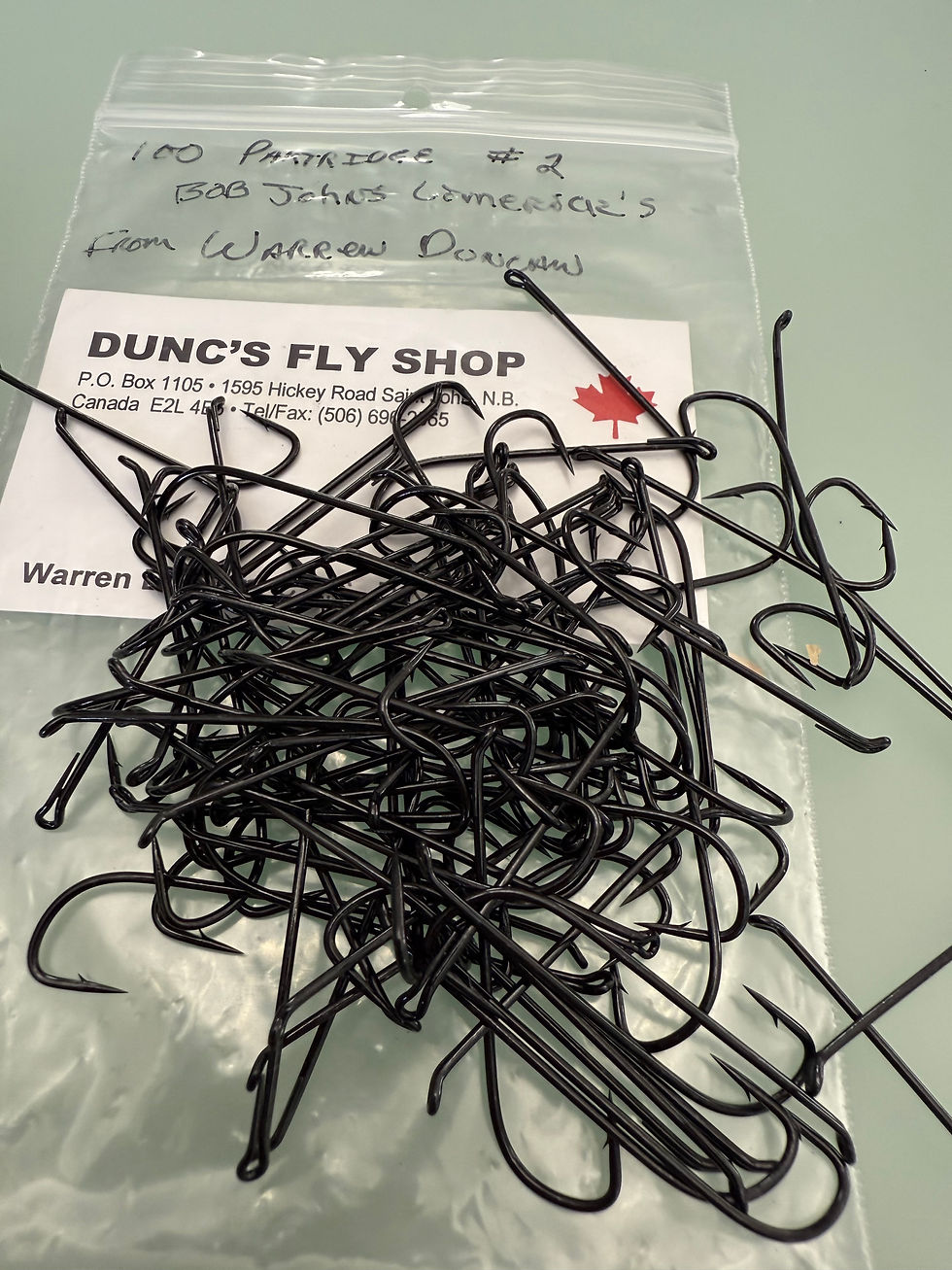 Thumbnail: Vintage Partridge Bob Johns Limericks  Japanned Streamer Hooks