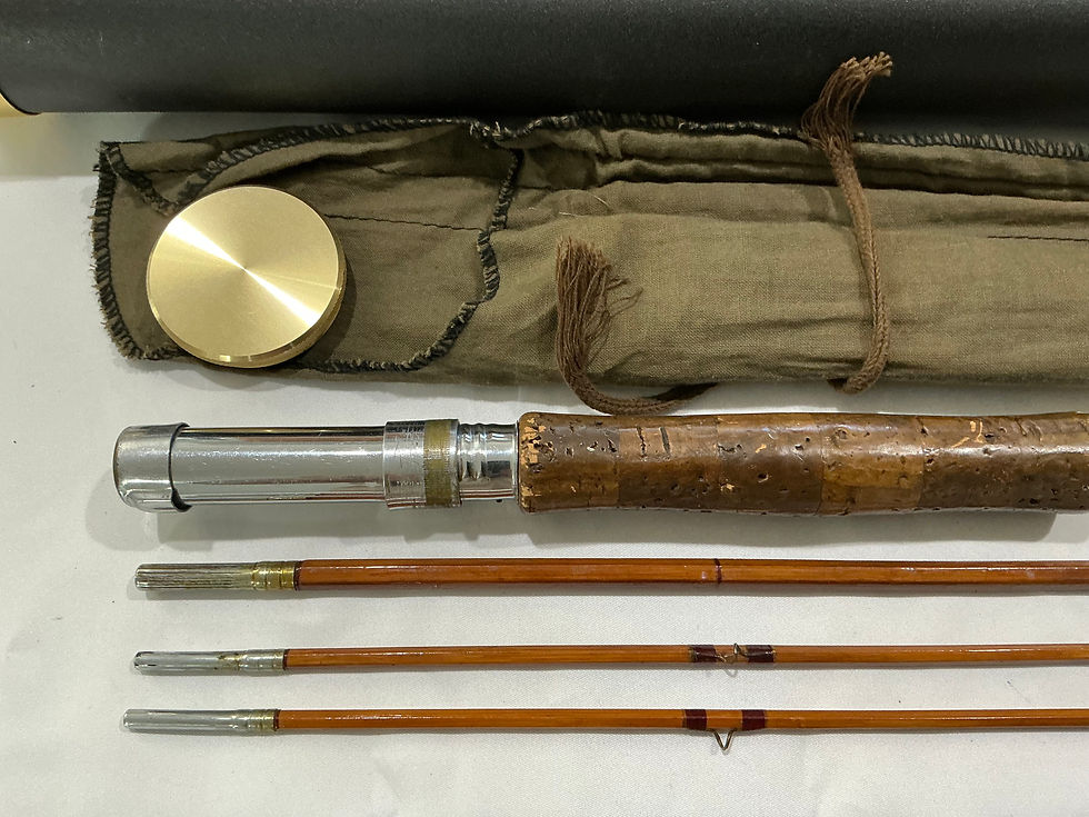 Vintage Brooklure Cardinal 3/2 Bamboo Fly Fishing Rod