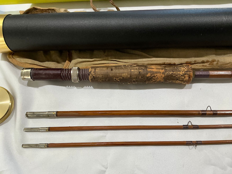 Thumbnail: Vintage Bamboo Fly Fishing Rod 3/2 Union Hardware Company