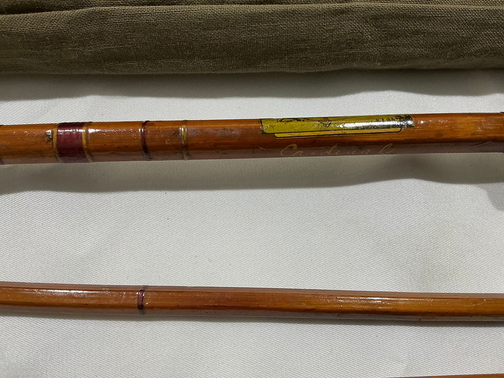 Thumbnail: Vintage Brooklure Cardinal 3/2 Bamboo Fly Fishing Rod