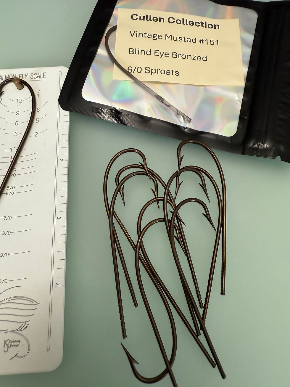 Thumbnail: Vintage Mustad #151 Blind eye Hooks