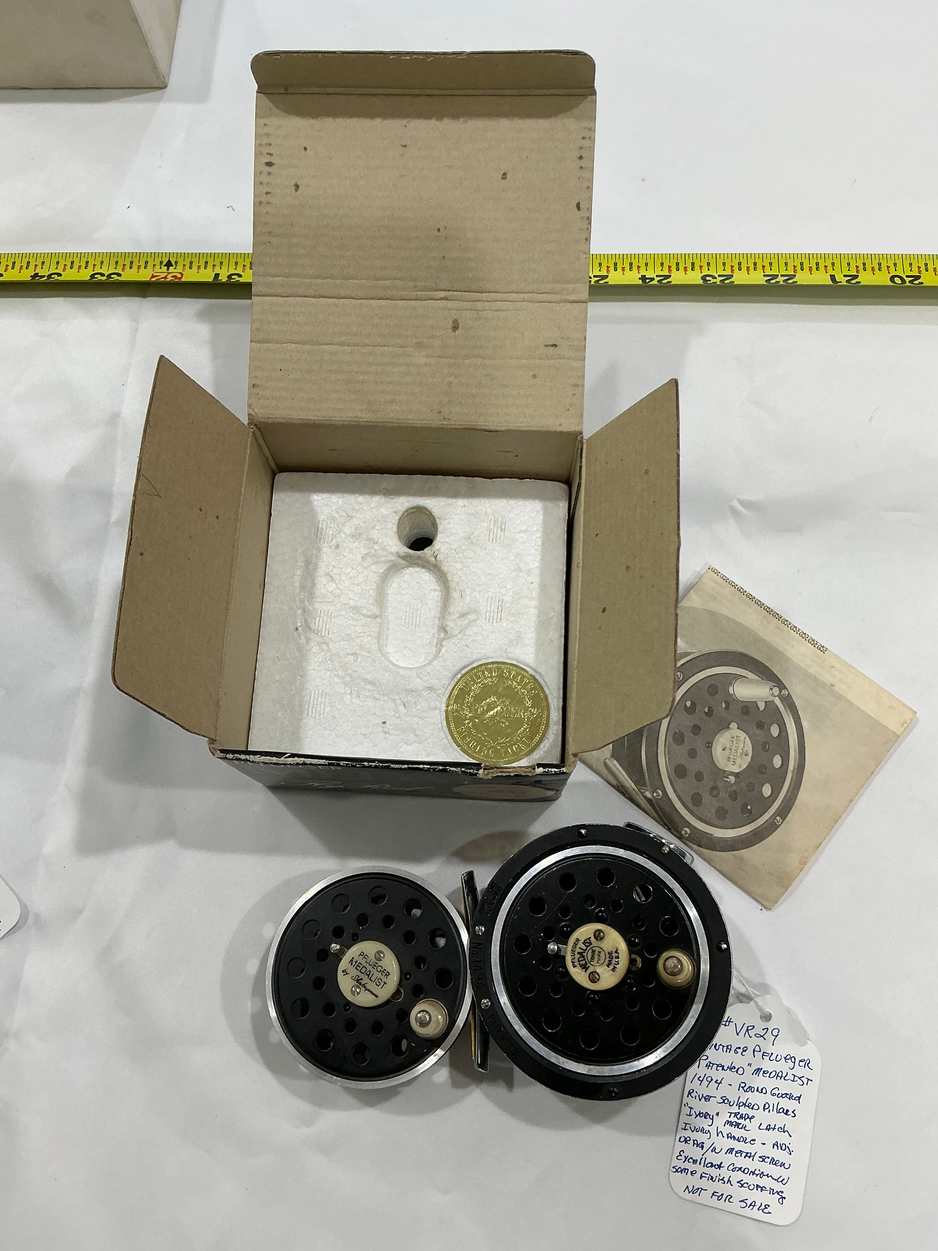 Pflueger Medalist 1494 and Spare Spool  Excellent  Plus Condition