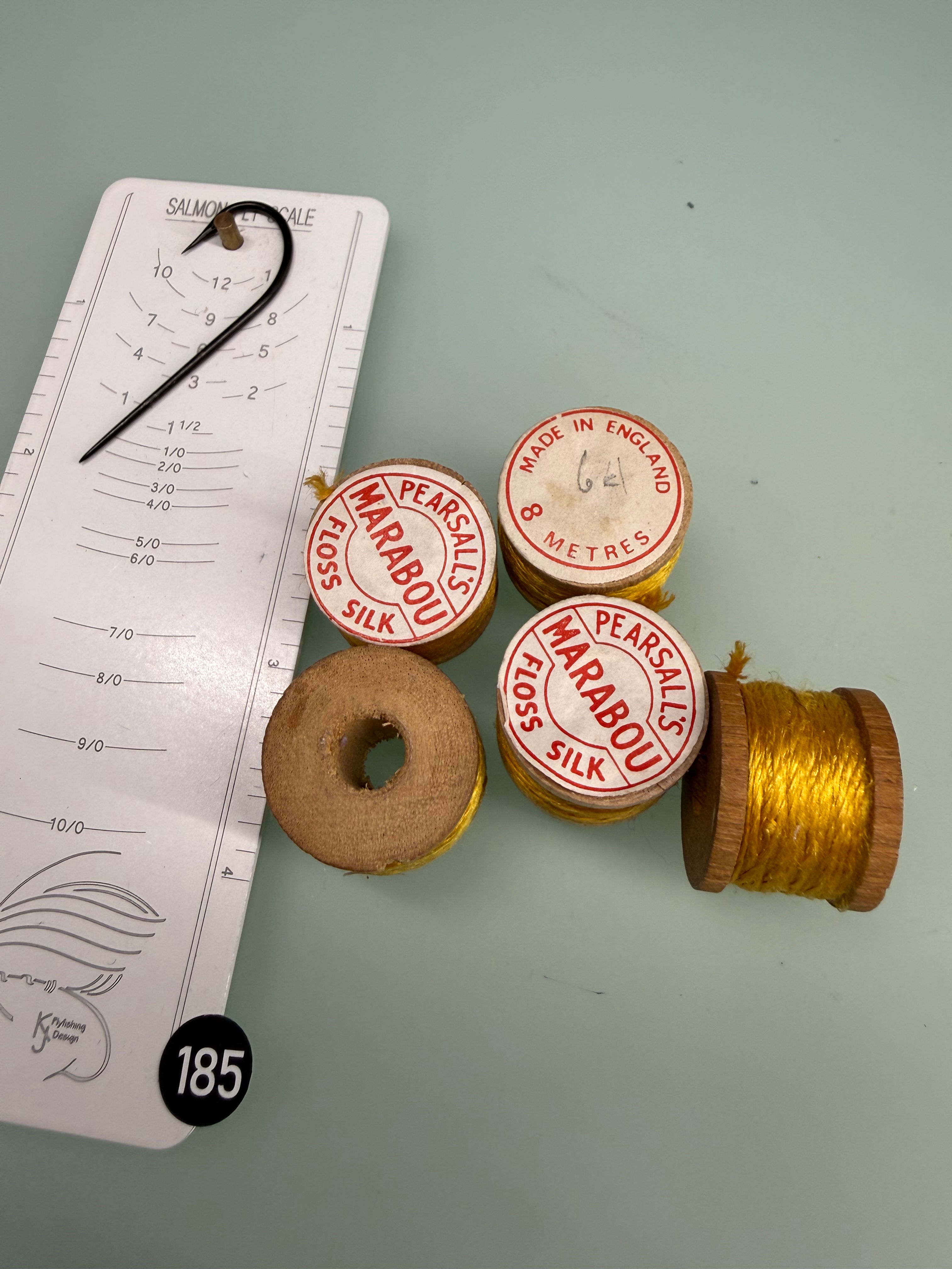 Antique Wooden Spool Pearsall's Marabou Silk Floss