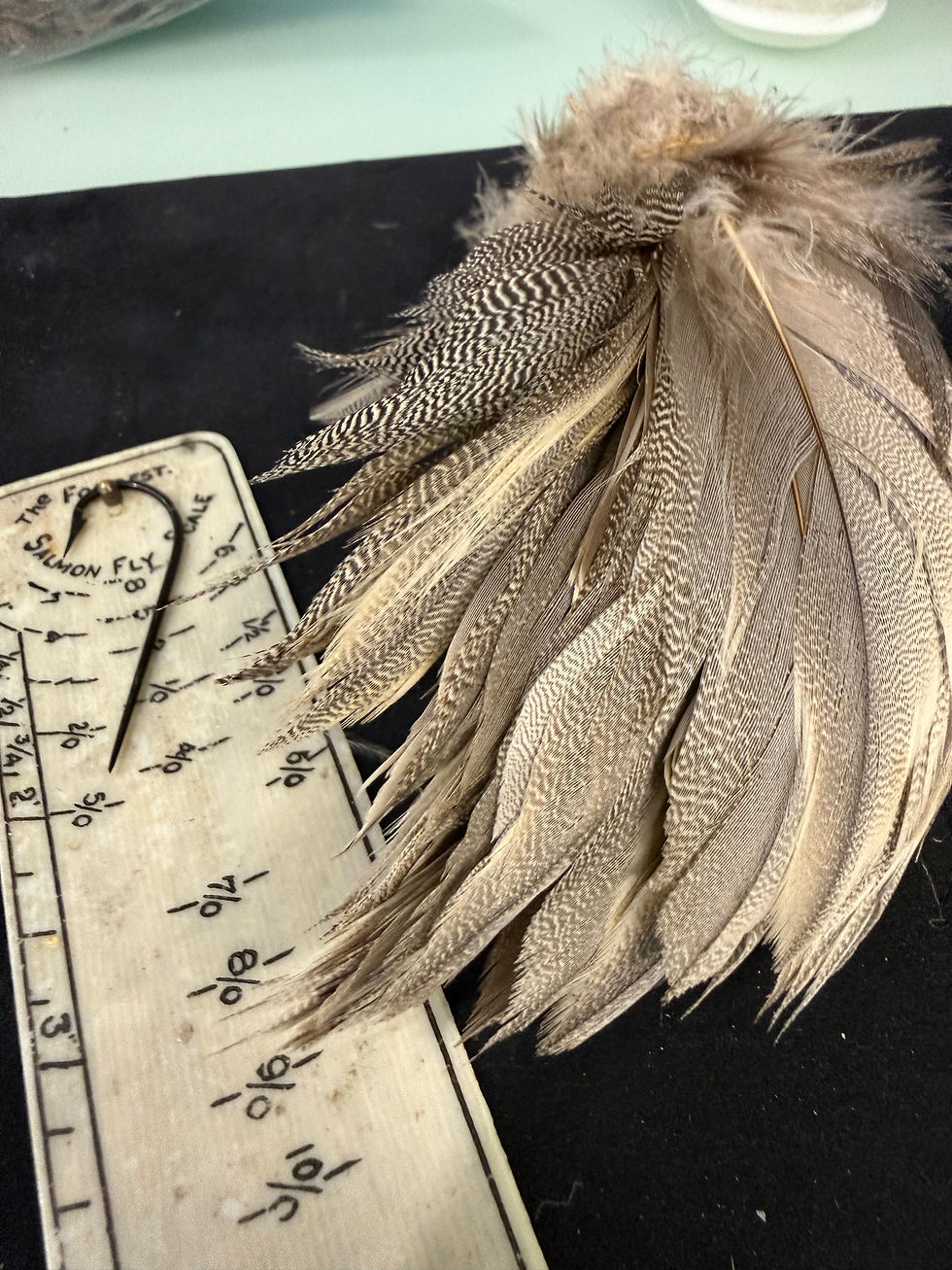 Thumbnail: Vintage Large Clump of  Pintail Duck feathers 285