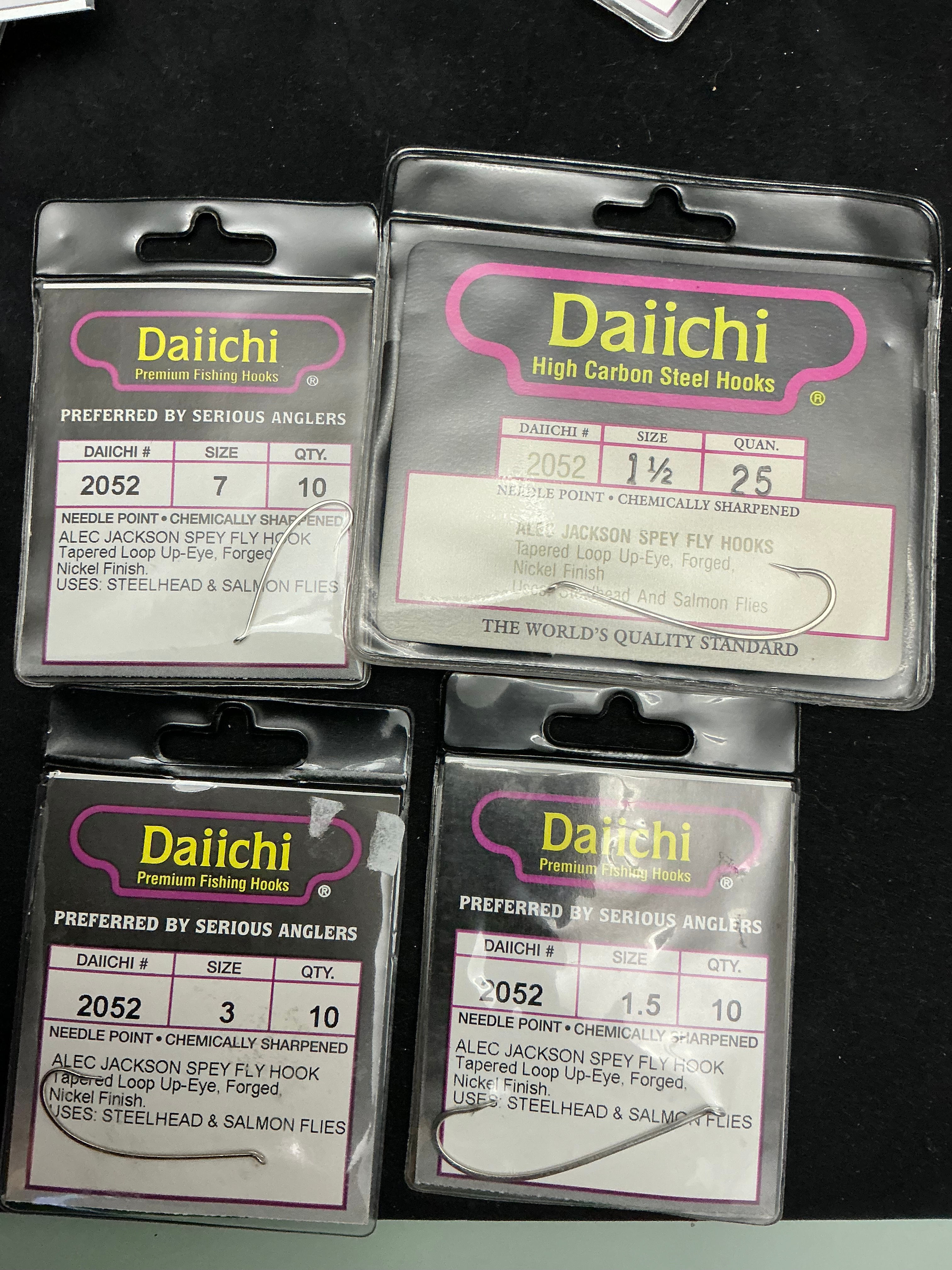 Vintage Daiichi 2052 Salmon Spey Hooks Nickel