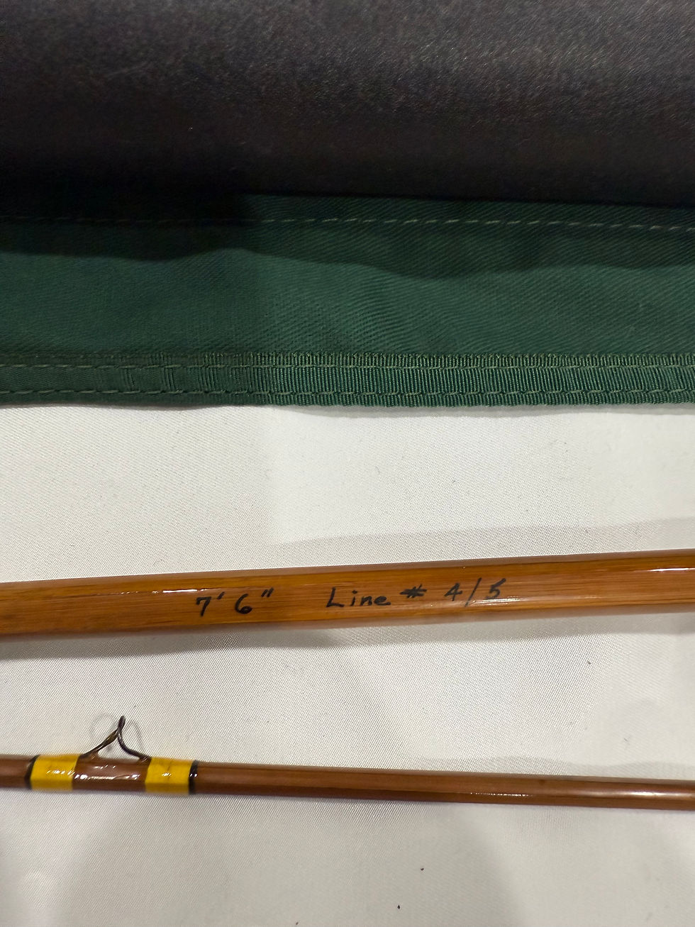 Thumbnail: Vintage Coffee Creek "Walls 96" Bamboo Fishing Rod 2 pc 4/5 weight