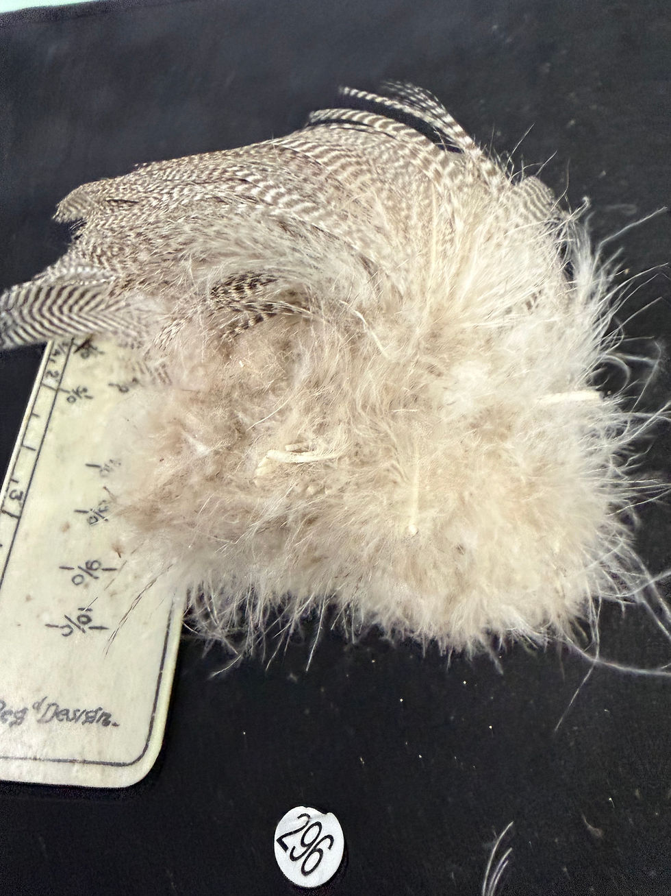 Thumbnail: Vintage Large Clump of  Premium Teal Duck feathers 296