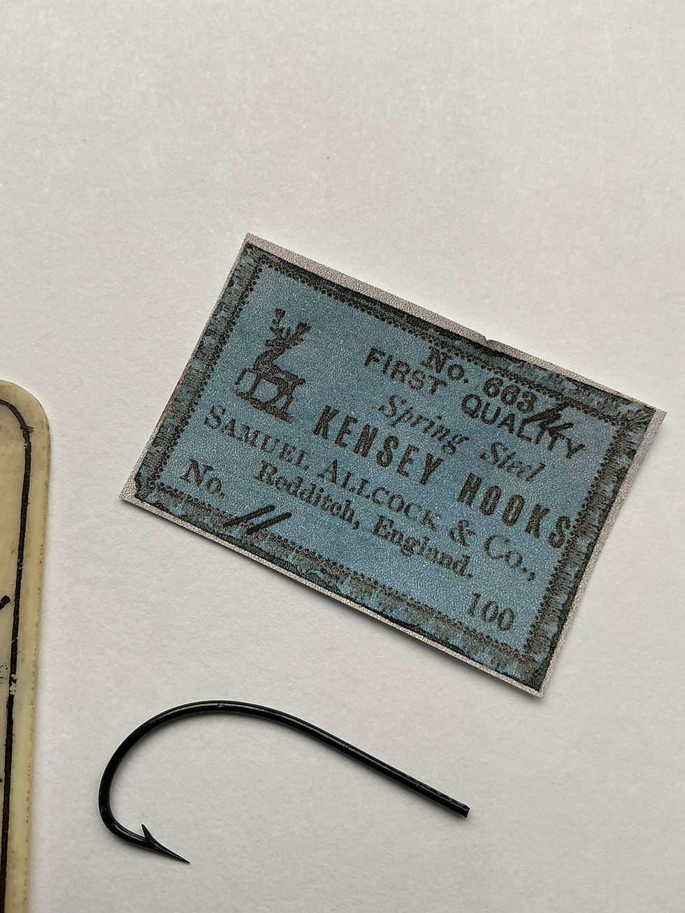 Thumbnail: Antique Allcock Kensey blind eye hooks