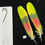 Thumbnail: Matched  parrot feathers for  Salmon Flies 2E-2S