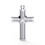 Küçük resim: 925 Sterling Silver Faith Cross Pendant with CZ Praying Hands Charm