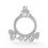 Küçük resim: 925 Sterling Silver Engagement Ring Pendant with Proposal Heart Charm