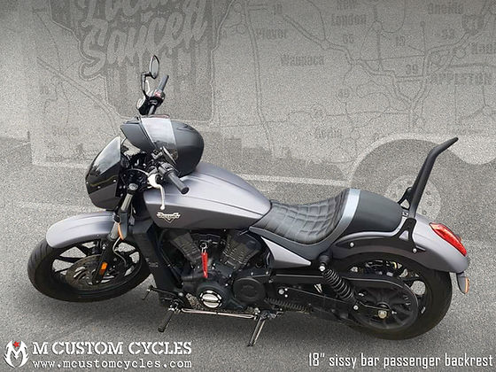 ACE Sissy Bar Passenger Backrest for Victory Octane | M Custom Cycles