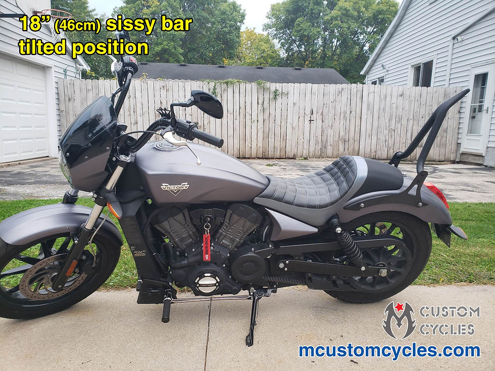 Thumbnail: Victory Octane motorcycle sissy bar passenger backrest