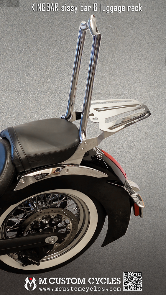Thumbnail: KINGBAR Sissy Bar &amp; Luggage Rack for Victory Vegas, Kingpin, Highball, Judge