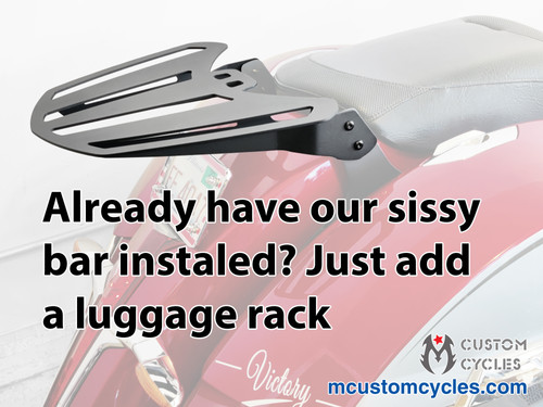 USA LUGGAGE RACK CHROME FOR VICTORY CROSS COUNTRY TRUNK NICE USA LUGGAGE RACK CHROME FOR VICTORY CROSS COUNTRY TRUNK NICE
