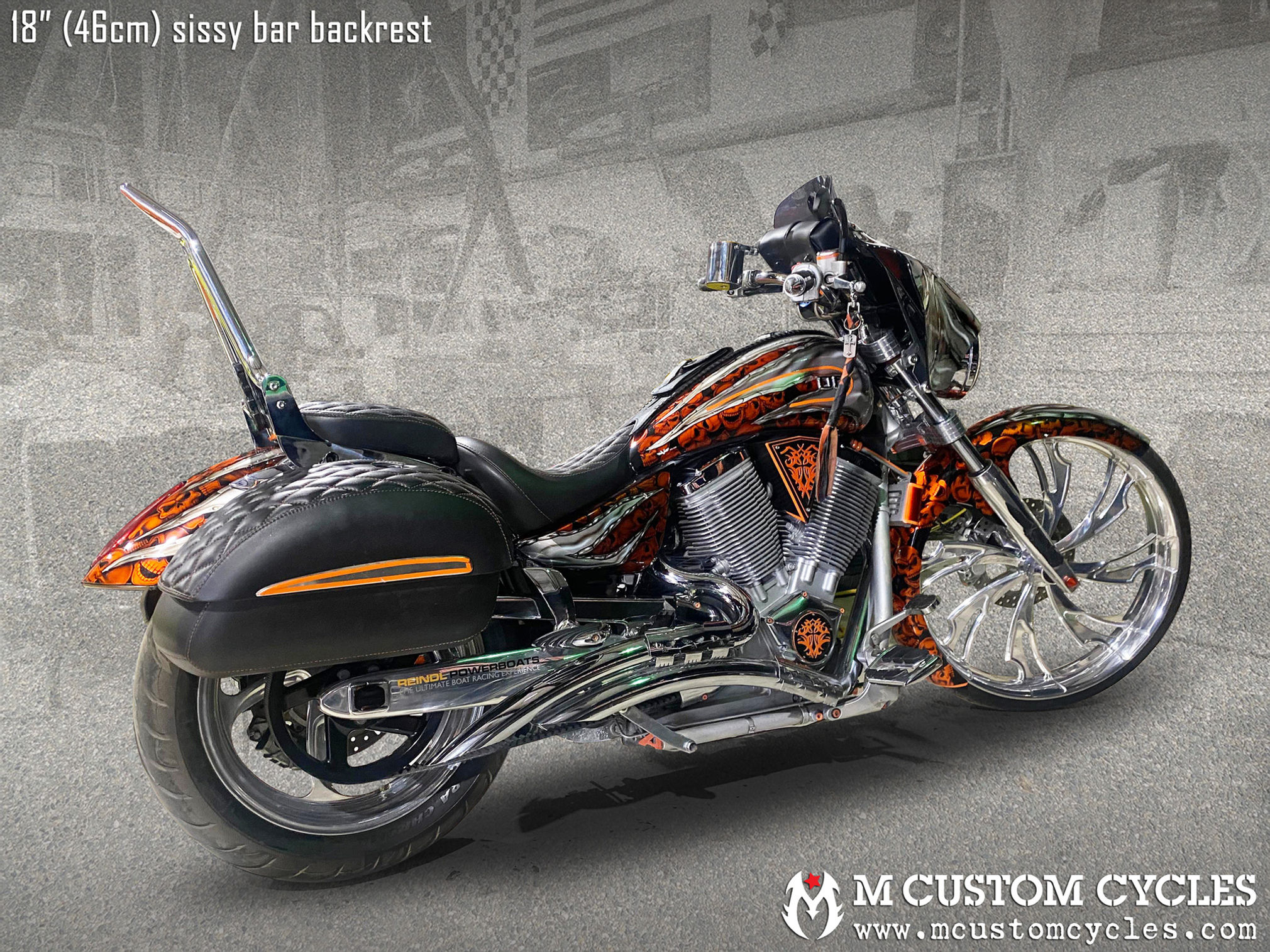 Victory Vegas Victory Vegas 8-Ball motorcycle sissy bar passenger backrest