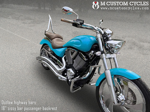 ACE Sissy Bar Passenger Backrest for Victory Vegas, Vegas 8-Ball