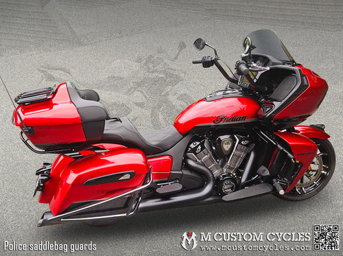 Saddle Bag Crash Bars Rear Highway Bars Fit For Indian Chief