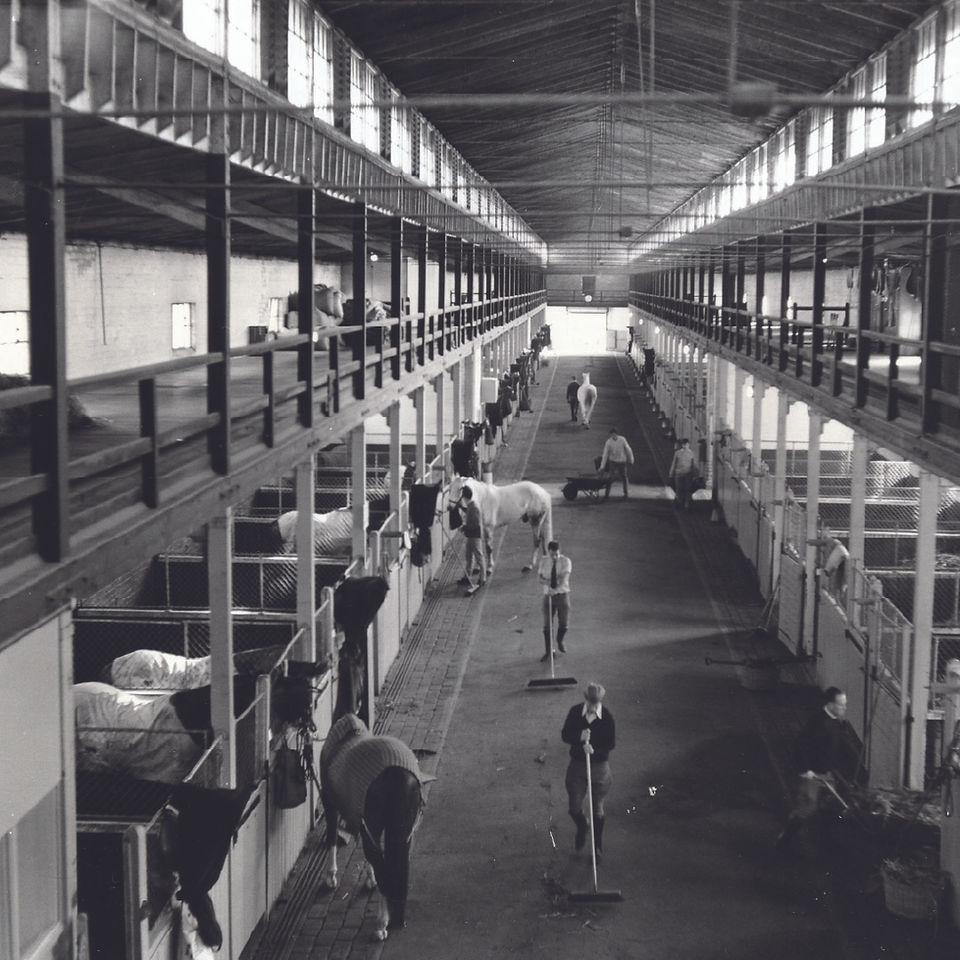 Former Victoria Police Stables, circa 1970s, Victoria Police Historical Unit.