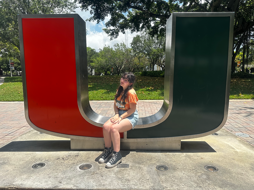 I'm a sophomore at the University of Miami—and I couldn't be happier!