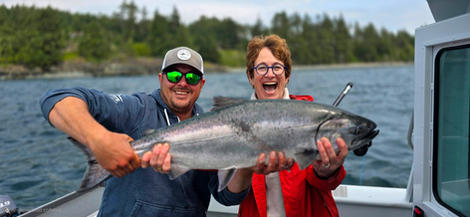 Chinook Salmon Fishing Charter Sooke BC