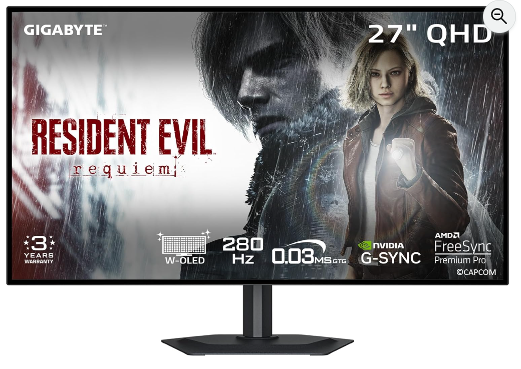 Monitor Gigabyte OLED 27" QHD 280Hz MO27Q28GR Czarny
