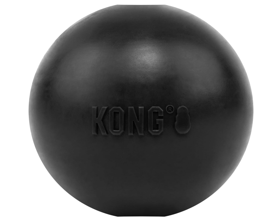 KONG Extreme Piłka z Otworem dla Psów M/L Czarna